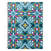 Talavera pattern. Indian patchwork. Azulejos Notitieboek (Voorkant)