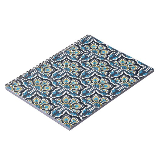 Talavera pattern. Indian patchwork. Azulejos Notitieboek (Linkerzijde)