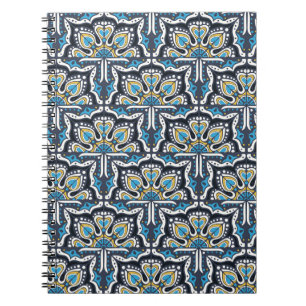 Talavera pattern. Indian patchwork. Azulejos Notitieboek