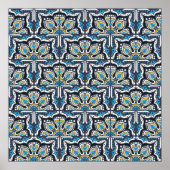 Talavera pattern. Indian patchwork. Azulejos Poster (Voorkant)