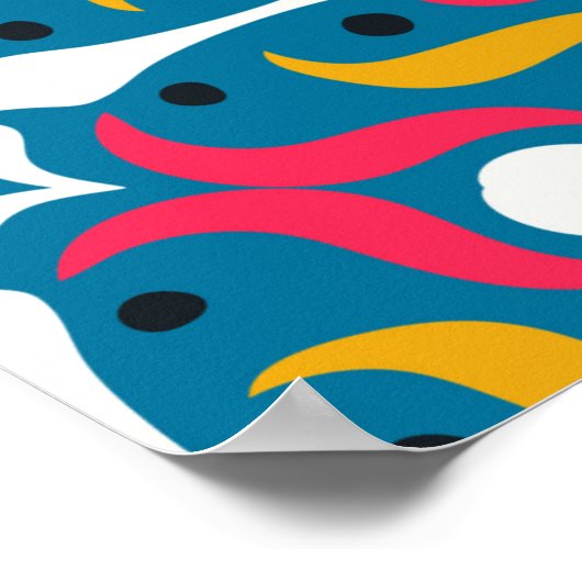 Talavera pattern. Indian patchwork. Azulejos Poster (Hoek)