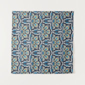 Talavera pattern. Indian patchwork. Azulejos Wandkleed (Voorkant (horizontaal))