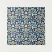 Talavera pattern. Indian patchwork. Azulejos Wandkleed (Voorkant)