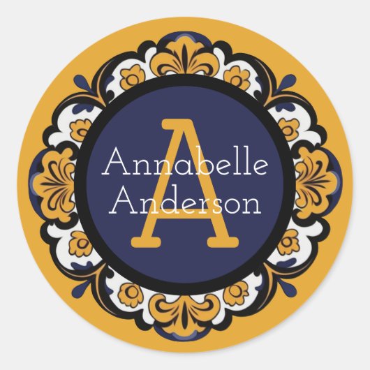 Talavera personaliseerbare sticker (Voorkant)