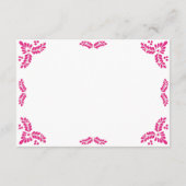 Talavera Pink Floral Minimalist Spanish Wedding Informatiekaartje (Achterkant)
