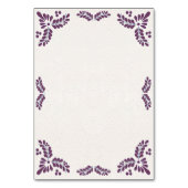 Talavera Purple Floral Minimalist Spanish Wedding Kaart (Achterkant)