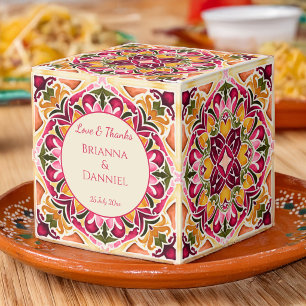 Talavera roze tegel vintage Mexicaanse trouwtradit Bedankdoosjes