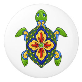 Talavera Schildpad Keramische Lade Knop