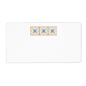 Talavera Spaans Tegel Mailing Labels (Voorkant)