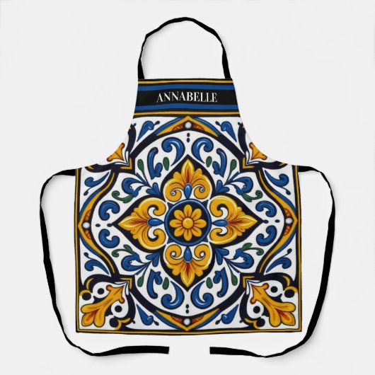 Talavera Spaanse Tegel Schort (Voorkant)