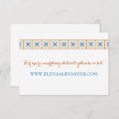 Talavera Spaanse Tegeltjes Websitekaart (Voorkant / Achterkant)