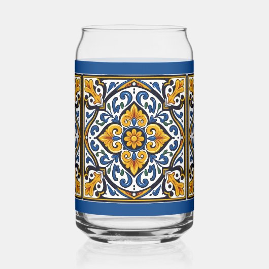 Talavera Spanish Tile Blikvorm Glas (Links)