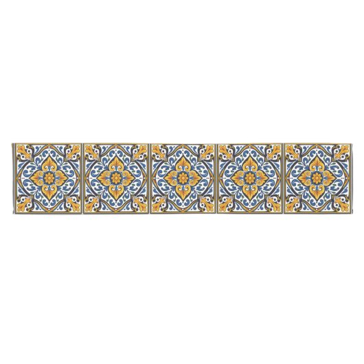 Talavera Spanish Tile Korte Tafelloper (Horizontaal)