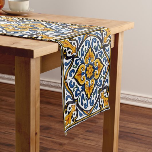 Talavera Spanish Tile Korte Tafelloper (Voorbeeld)
