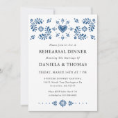 Talavera stijl Mexicaanse repetitie diner uitnodig Kaart (Voorkant)