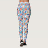 Talavera-stijl Mexicaanse volkskunst Leggings (Achterkant)