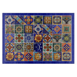 Talavera Tegel Afbeelding Southwest Style Glass Snijplank
