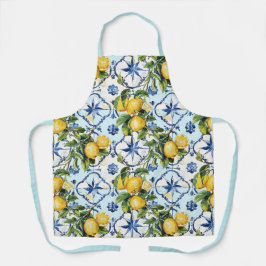 Talavera Tegel All-over print citroenen Schort