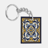 Talavera Tegel Cinco Sleutelhanger (Voorkant Links)