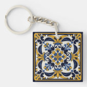 Talavera Tegel Cinco Sleutelhanger (Voorkant)