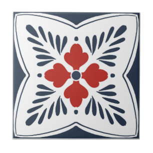 Talavera tegel geïnspireerd tegeltje