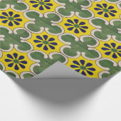 Talavera-tegel in groen en geel cadeaupapier (Hoek)