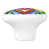 Talavera Tegel keramische ladeknop Keramische Knop (Zijkant)