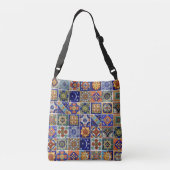 Talavera Tegel Southwest Style Verstelbaar Crossbody Tas (Achterkant)