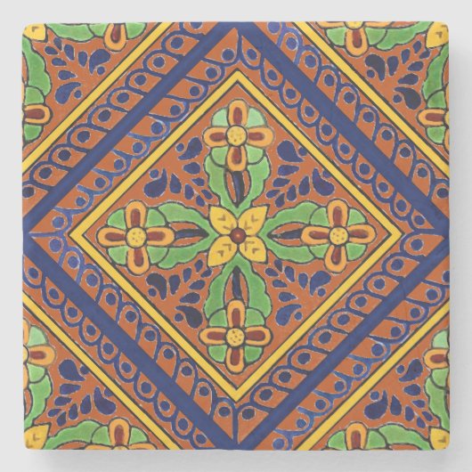 Talavera-tegel Stenen Onderzetter (Voorkant)