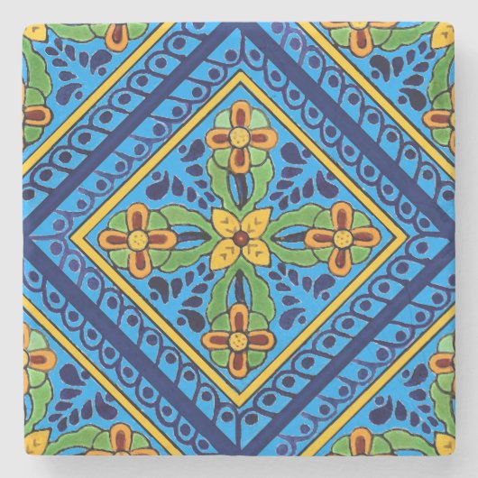 Talavera-tegel Stenen Onderzetter (Voorkant)