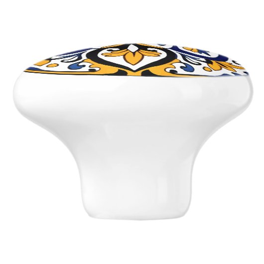 Talavera Tegel Tres Keramische Knop (Zijkant)