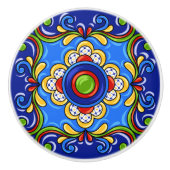 Talavera Tegel Versie 2 Keramische Ladeknop Knop (Voorkant)