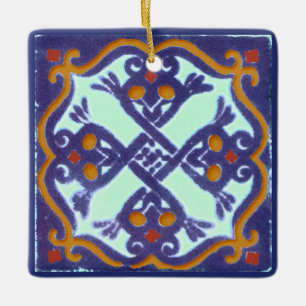 Talavera Tegels 4 Keramisch Ornament