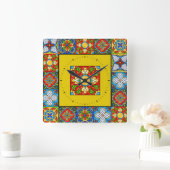 Talavera Tegels AFBEELDINGEN Vierkante Klok (Huis)