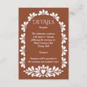 Talavera terracotta boho arch Mexicaanse bruiloft Informatiekaartje (Voorkant)