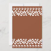 Talavera terracotta boho boog Mexicaanse bruiloft Save The Date (Achterkant)