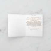 Talavera terracotta boho Mexicaanse bruiloft Bedankkaart (Binnen)