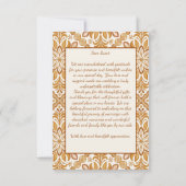 Talavera terracotta bruiloft bedankkaart (Achterkant)