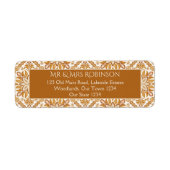 Talavera terracotta  bruiloft etiket (Voorkant)