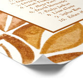  Talavera terracotta bruiloft zitplan Poster (Hoek)