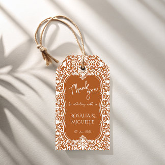 Talavera terracotta Mexicaans huwelijksgeschenk Cadeaulabel
