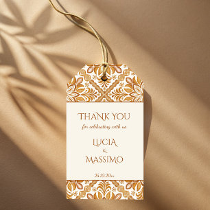 Talavera terracotta  Mexicaanse bruiloft gunst Cadeaulabel