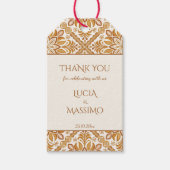 Talavera terracotta  Mexicaanse bruiloft gunst Cadeaulabel (Voorkant)