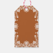 Talavera terracotta Mexicaanse bruiloft op maat Cadeaulabel (Achterkant)