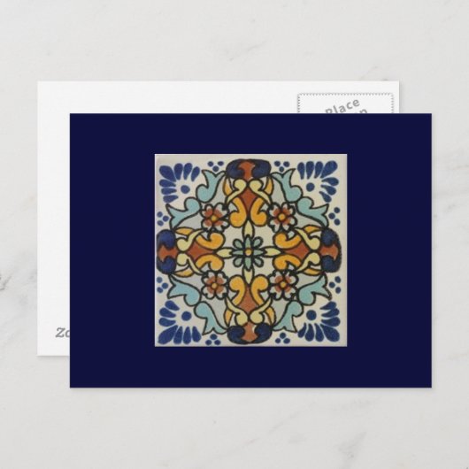 Talavera Tile 2 Post Card Briefkaart (Voorkant / Achterkant)