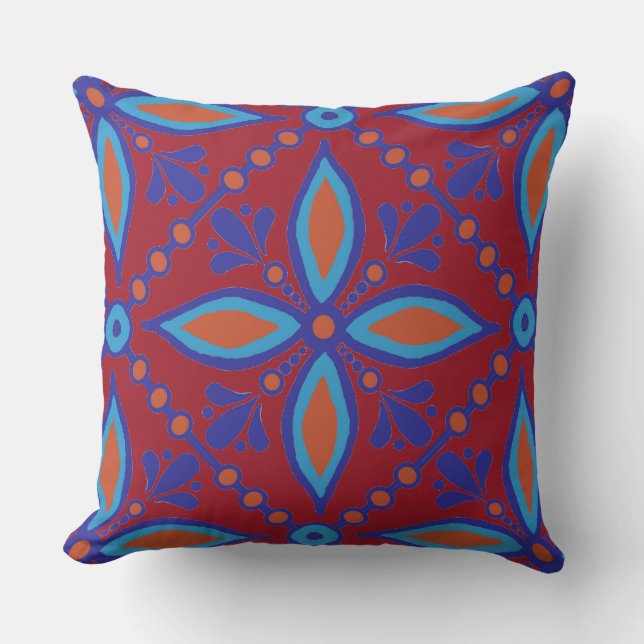 Talavera Tile Buitenkussen (Voorkant)