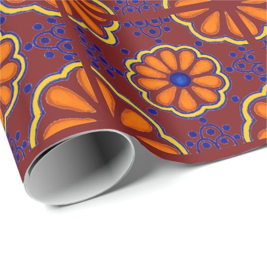 Talavera Tile Cadeaupapier (Rol Hoek)