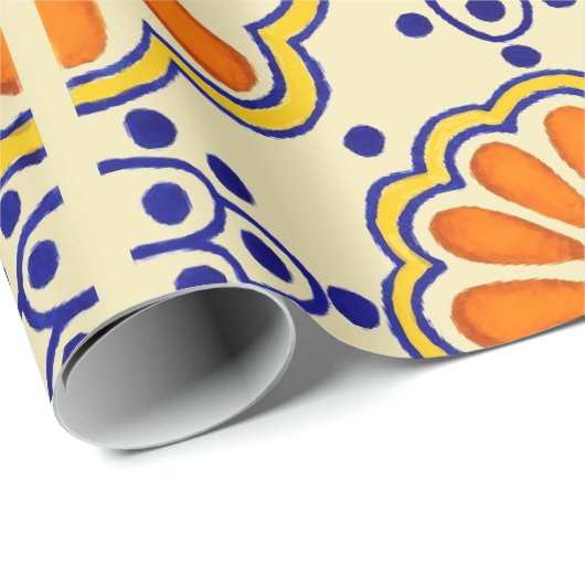 Talavera Tile Cadeaupapier (Rol Hoek)