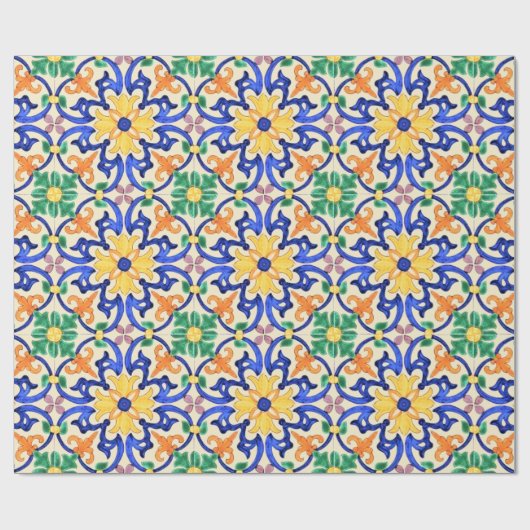Talavera Tile Cadeaupapier (Vlak)