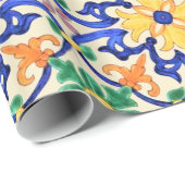 Talavera Tile Cadeaupapier (Rol Hoek)